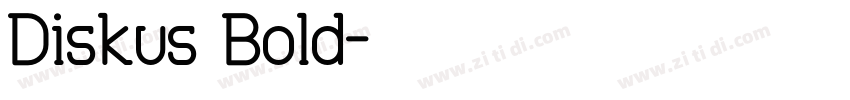 Diskus Bold字体转换